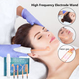 MaadZmec Tech 4 in 1 High Frequency Electrode Wand w/Neon Electrotherapy