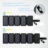 MaadZmec Tech SunPower folding 10W Solar Cells Charger 5V 2.1A USB Output Devices Portable Solar Panels for Smartphones